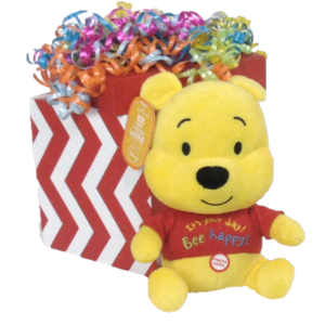 Happy Birthday Gift Box Stuffed Animal Playing Birthday Song