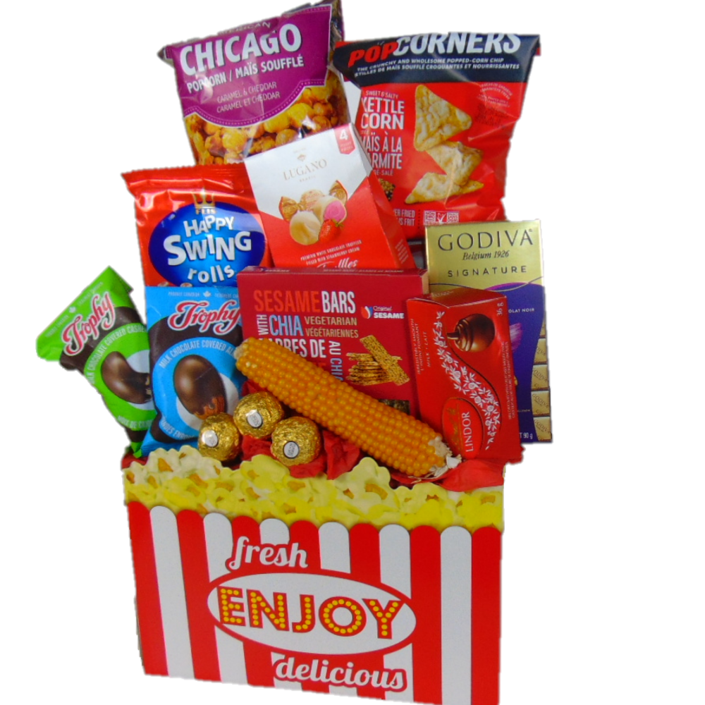 Popcorn Gourmet Food Gift Basket